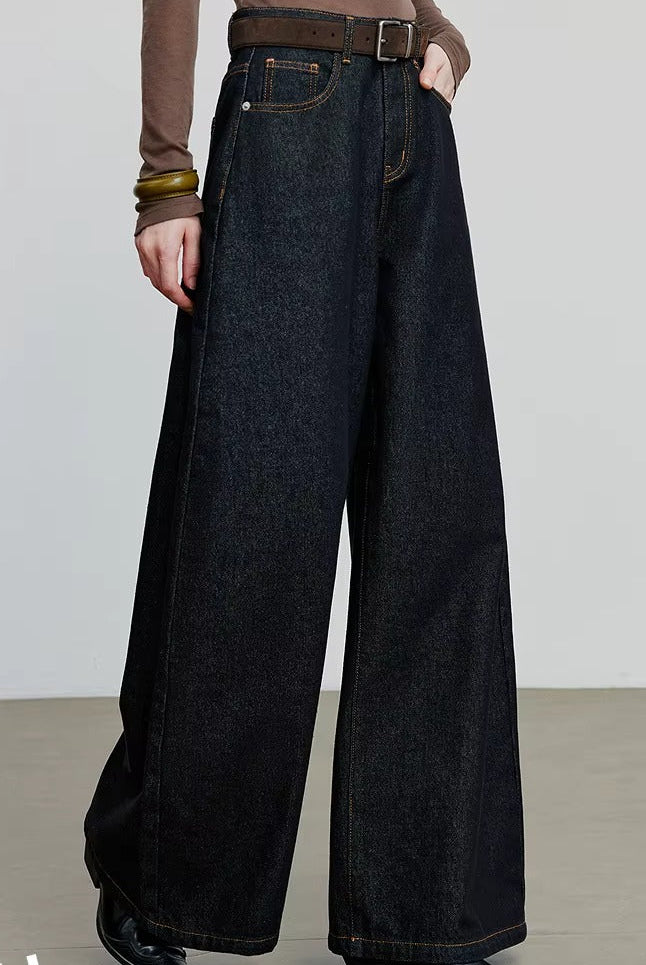Loose Curved Banana Pants for Autumn Outfits
