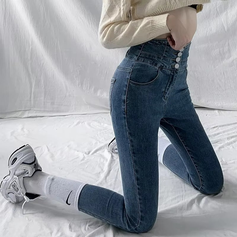 Y2K High Waist Skinny Jeans
