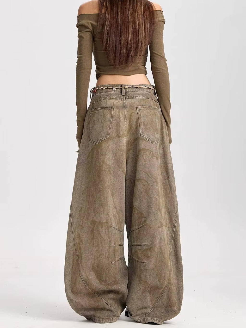 American Retro Y2K Wide Leg Jeans