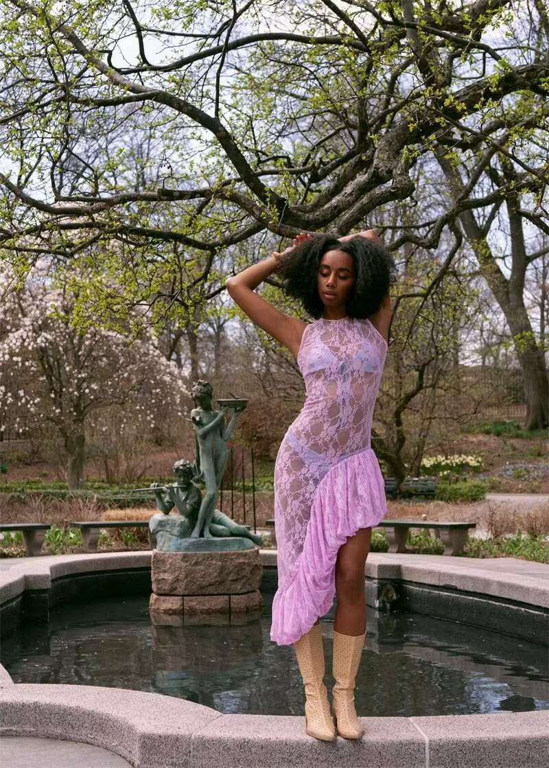 Affordable Lace Midi Dress for Wedding Guests | US & Worldwide Shipping