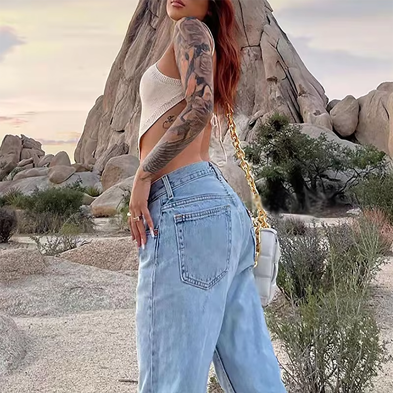 Women’s Wide Leg Baggy Jeans Outfit