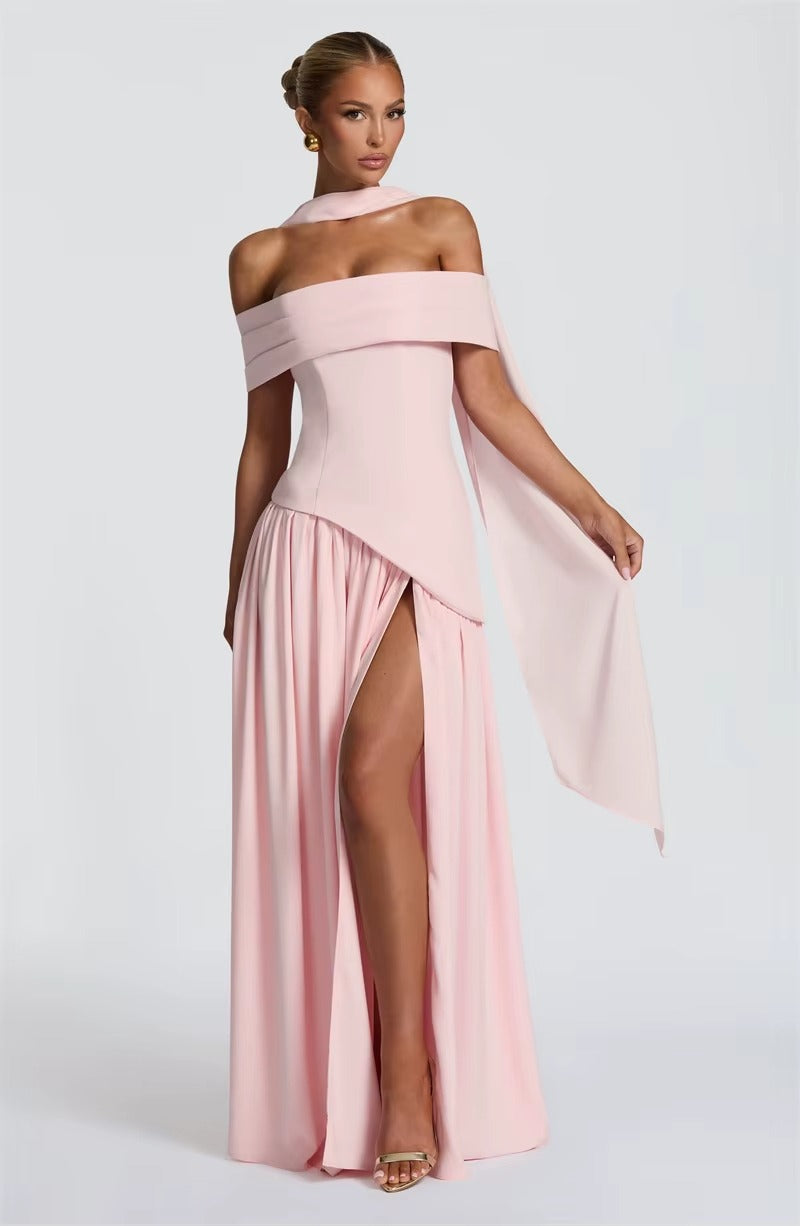 Off-shoulder Backless Sexy Maxi Dress
