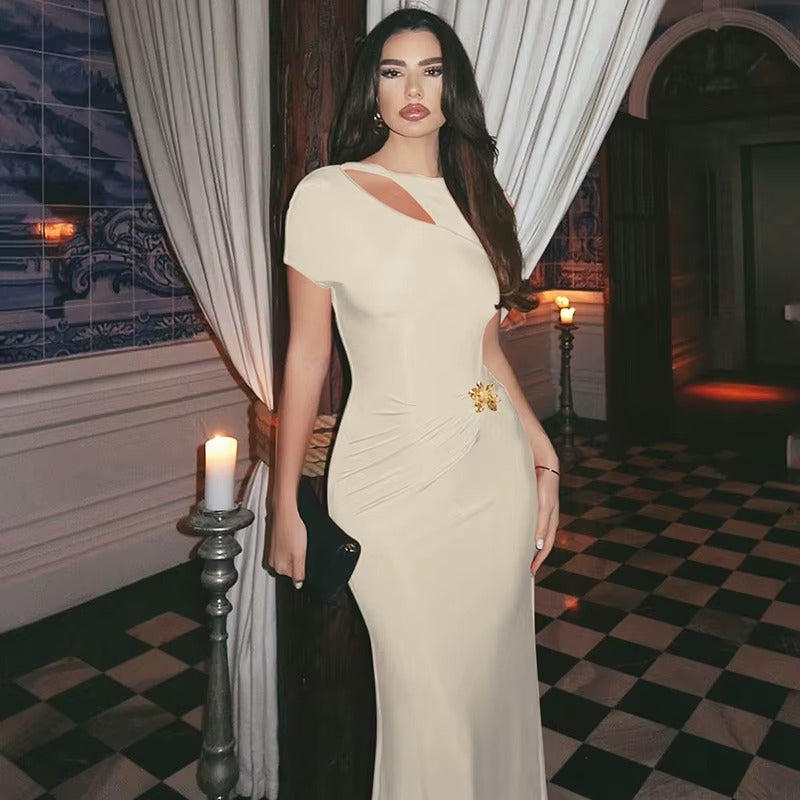 Lucy Hollow Out Backless Sexy Maxi Dress