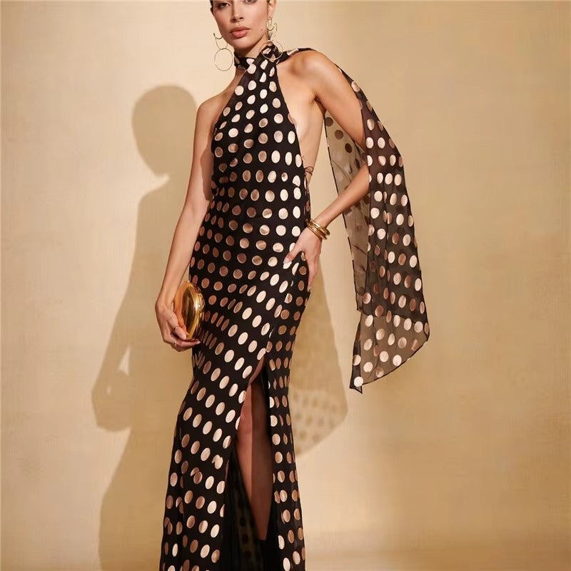 Affordable Plaid Maxi Dress for Elegant Evening & Club Style | US & Worldwide Shipping