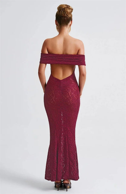 Hollow Out See Through Sexy Maxi Dress