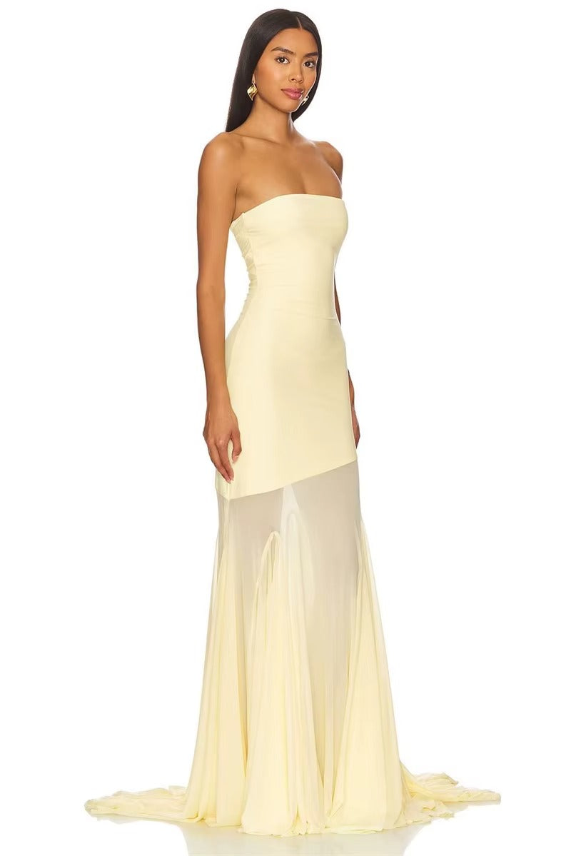 Off-shoulder Strapless Sexy Maxi Dress