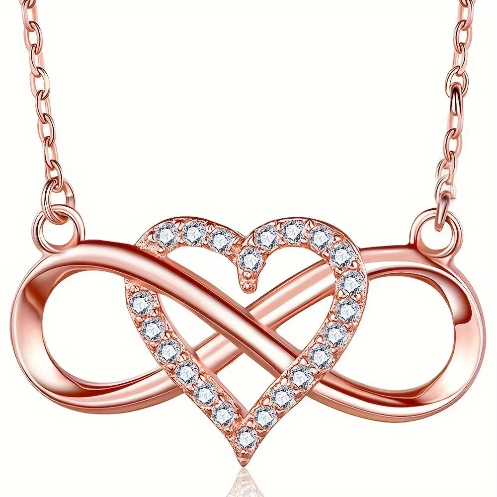 Affordable Infinity Heart Pendant Necklace for Valentine’s Day | US & Worldwide Shipping