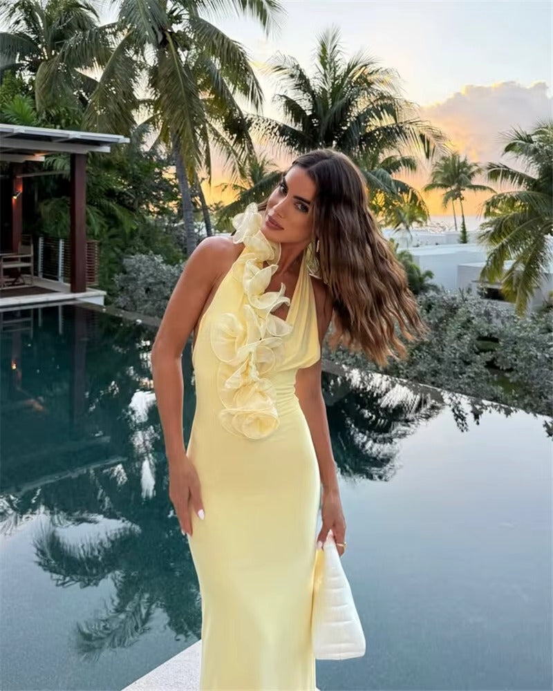 Affordable Mesh Maxi Dress for Graduation & Evening Events | US & Worldwide Shipping