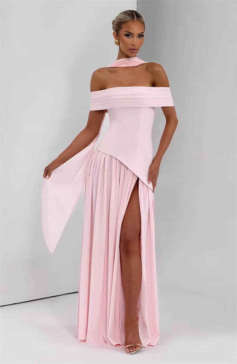 Off-shoulder Backless Sexy Maxi Dress