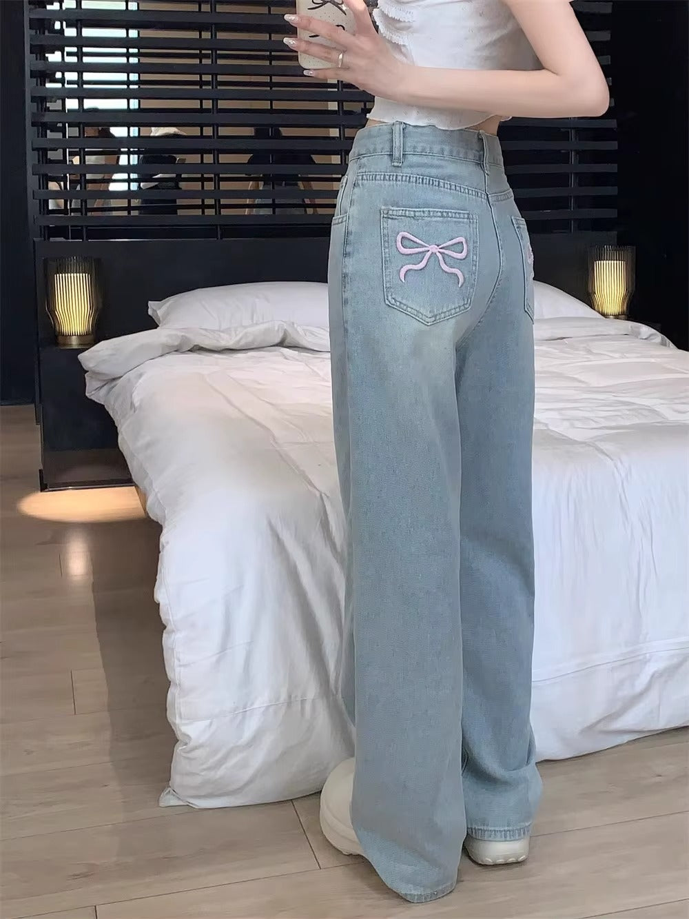 Slimming Wide Leg Jeans