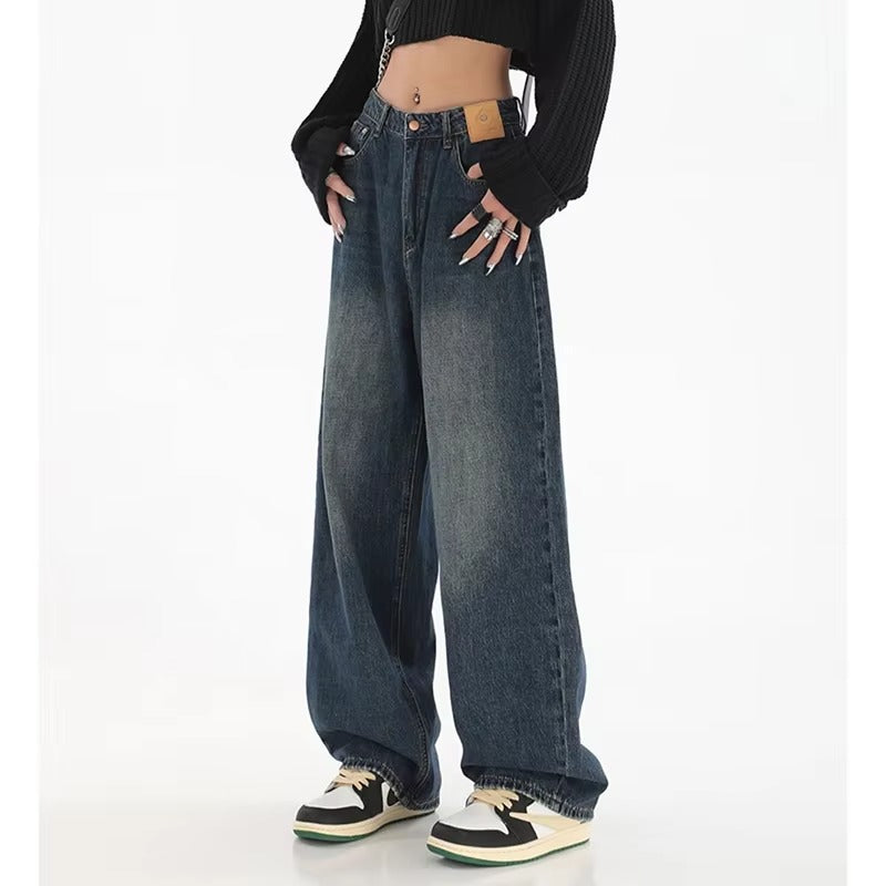 Casual High Waist Wide Leg Jeans