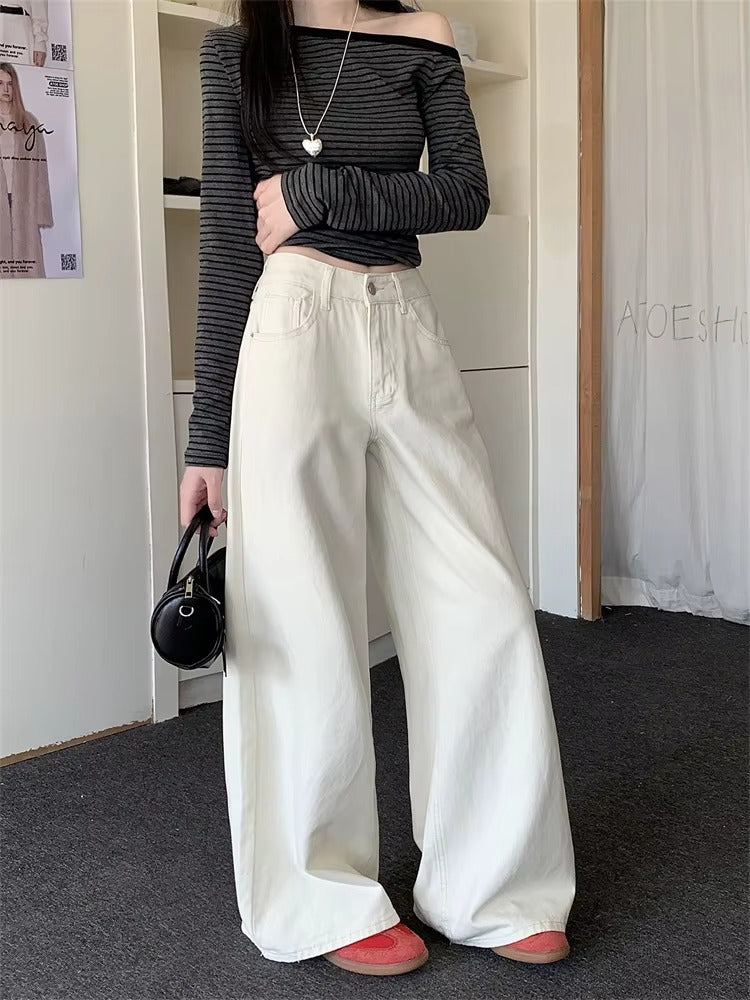 Y2K High Waisted Wide Leg Pants