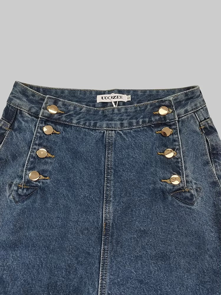 High Waisted Loose Fit Women's Jeans