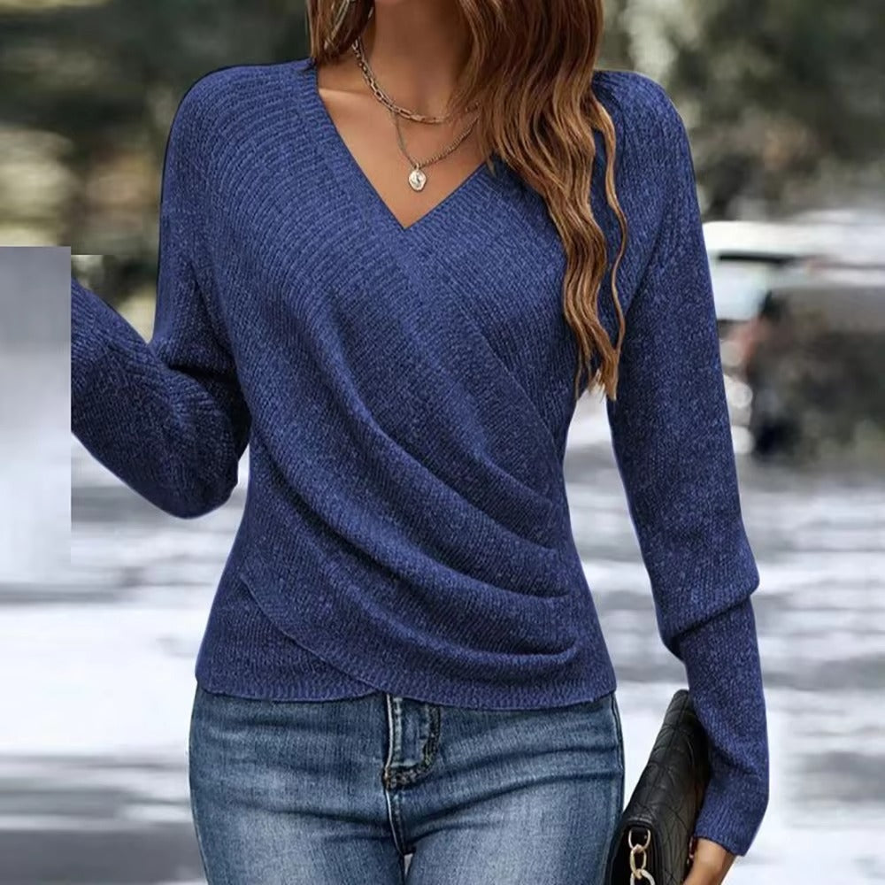 Chic Fall V-Neck Sweater Outfit for Women