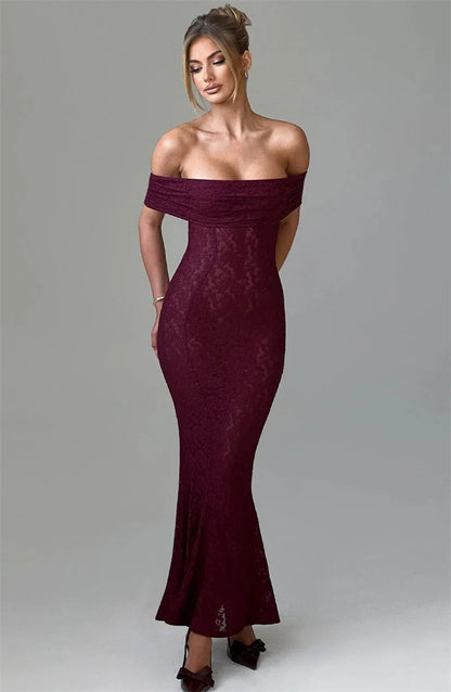 Hollow Out See Through Sexy Maxi Dress