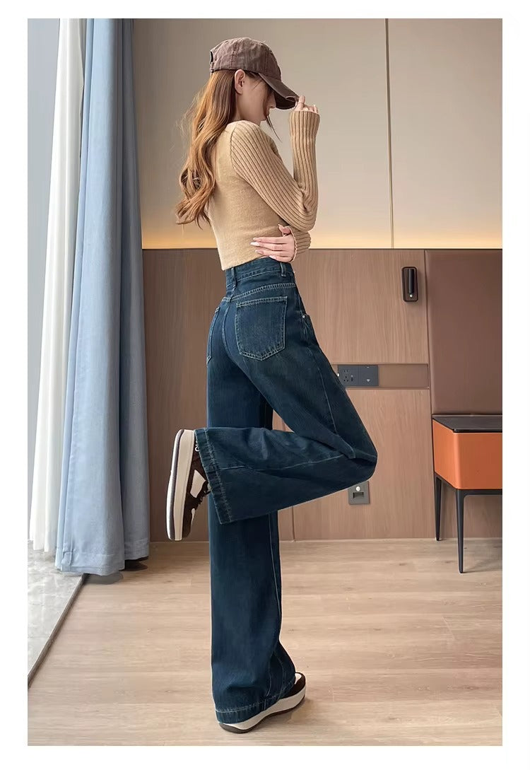 American High Street Wide Leg Jeans Outfit