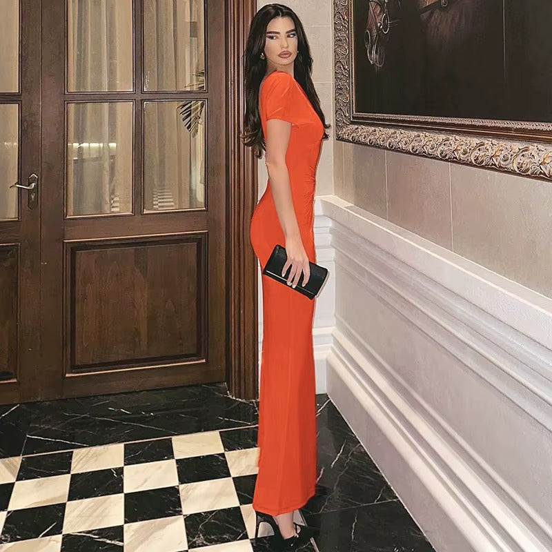 Lucy Hollow Out Backless Sexy Maxi Dress