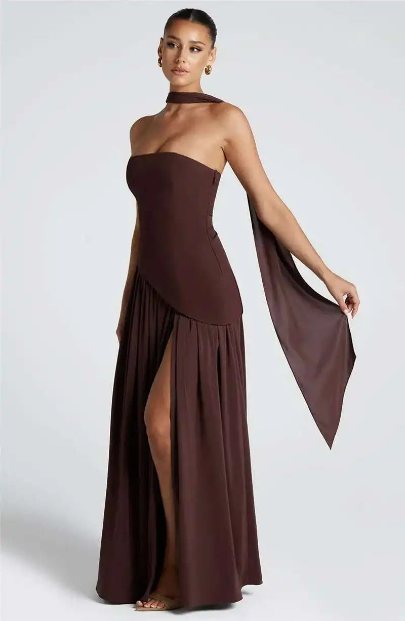 Alison Strapless Off-shoulder Sexy Maxi Dress