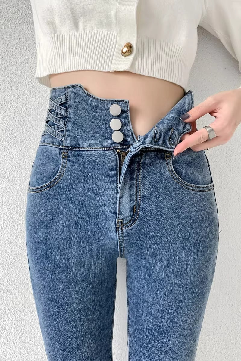 Y2K High Waist Skinny Jeans