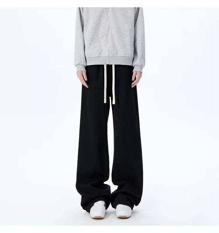 High Waisted Wide-Leg Jeans with Elastic Waist