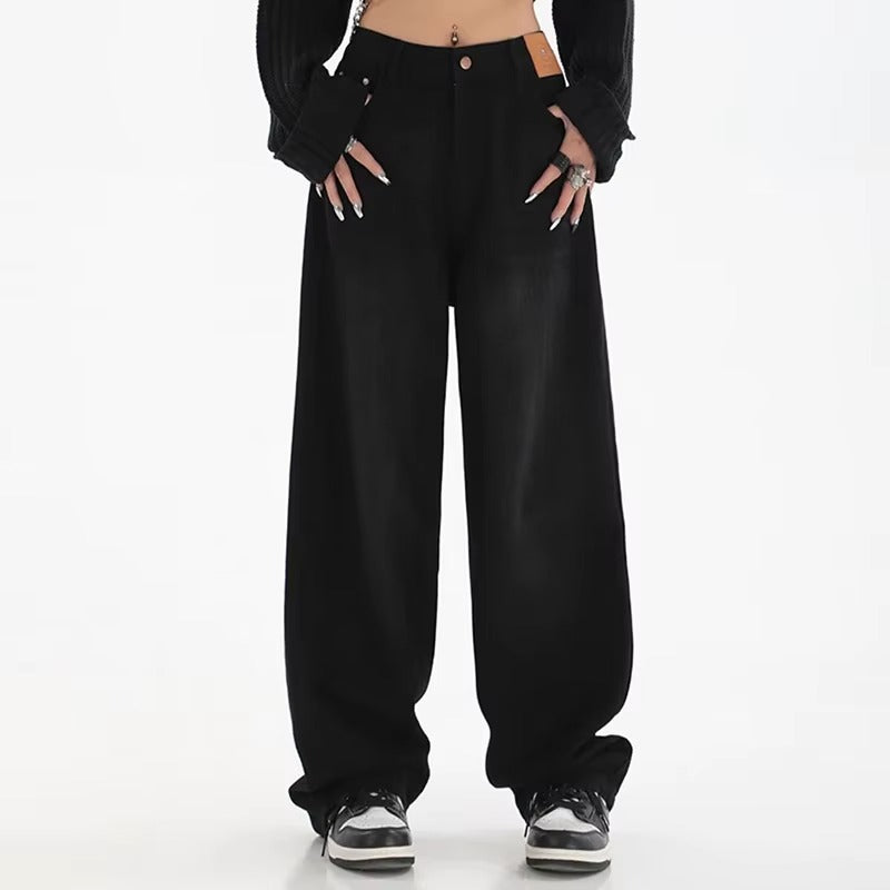 Casual High Waist Wide Leg Jeans