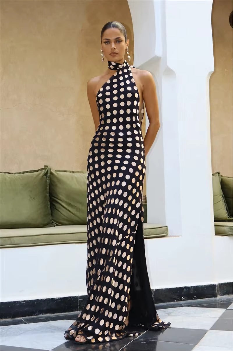 Affordable Plaid Maxi Dress for Elegant Evening & Club Style | US & Worldwide Shipping