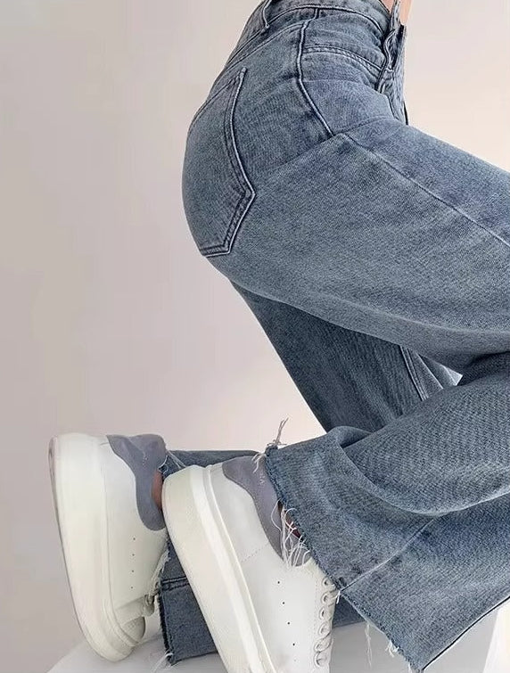 Women’s Loose-Fit Straight Leg Denim Pants