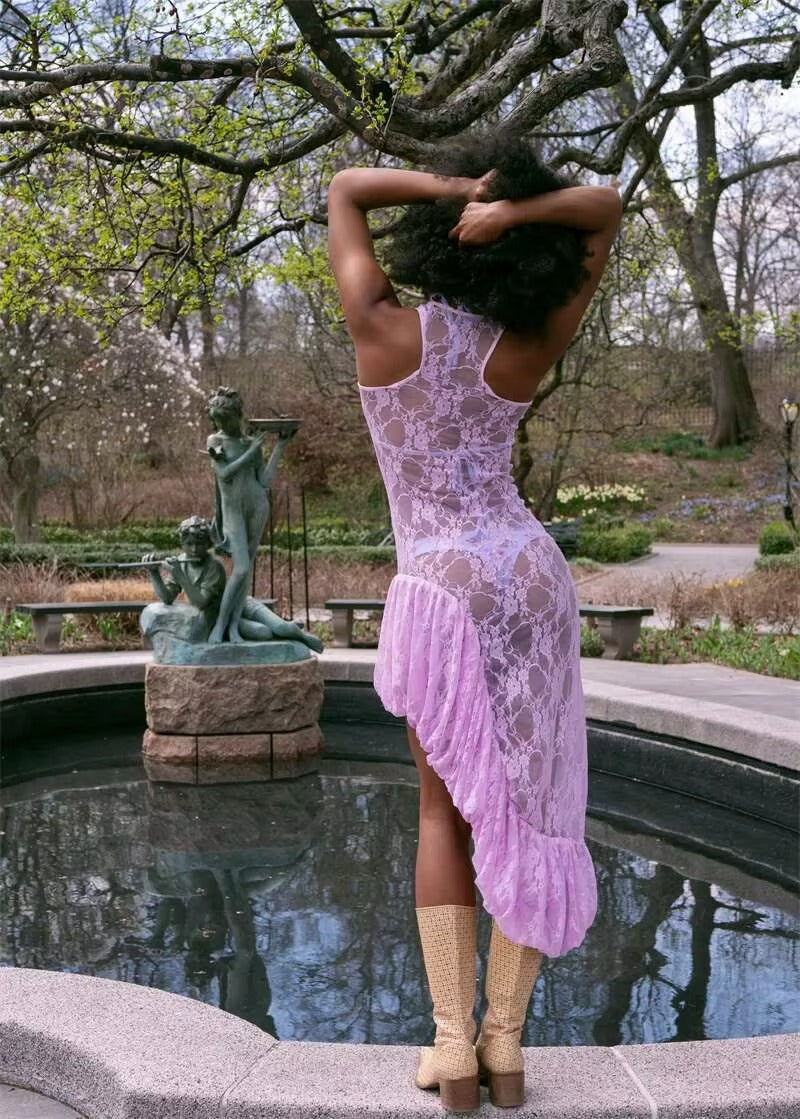 Affordable Lace Midi Dress for Wedding Guests | US & Worldwide Shipping