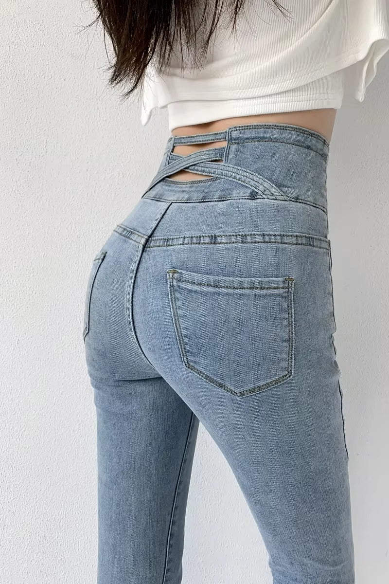 Y2K High Waist Skinny Jeans