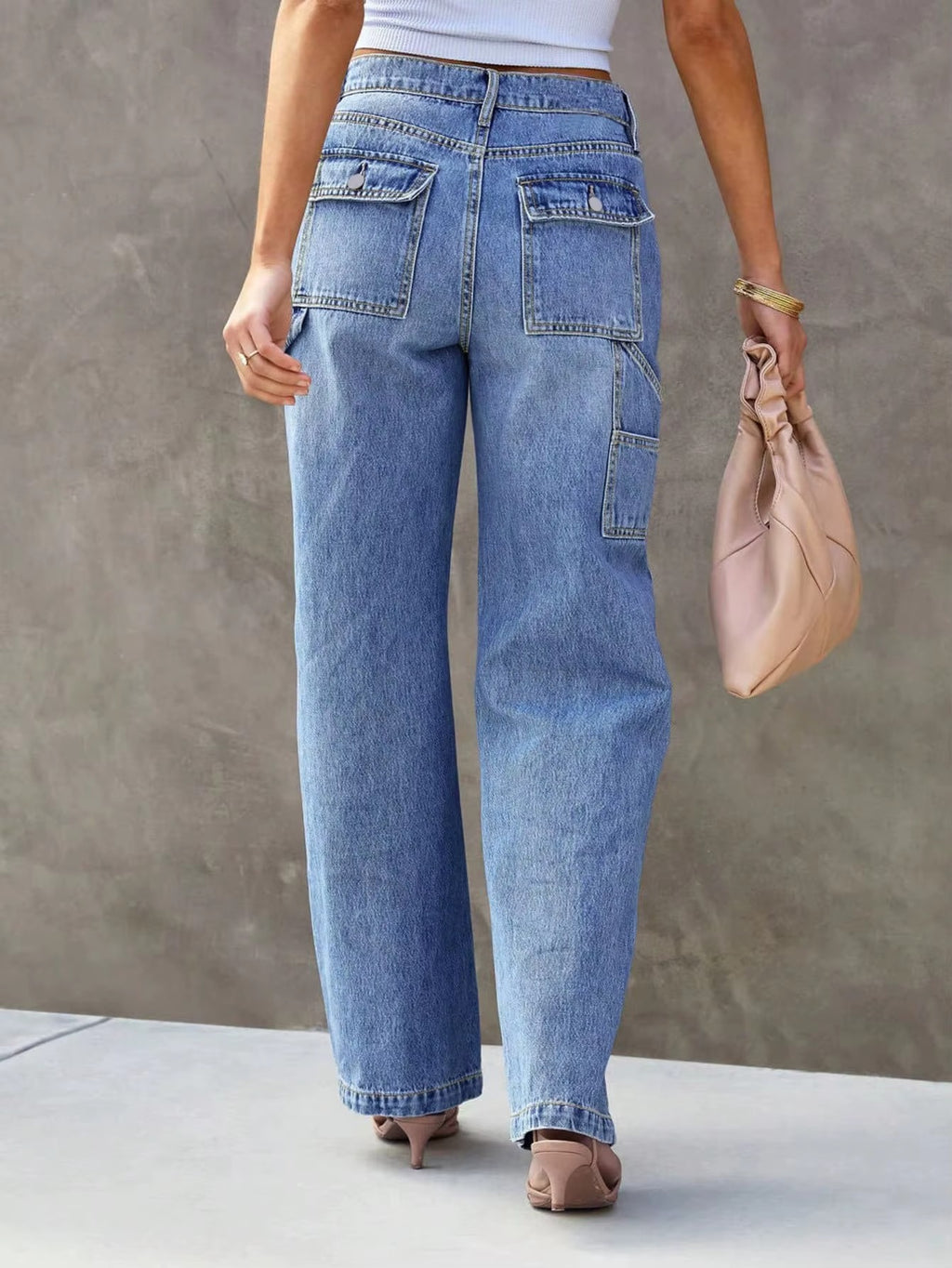 Women’s Light Blue Wide Leg Jeans
