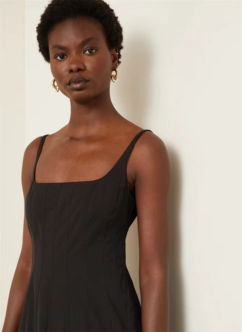 Spaghetti Strap Backless Sexy Maxi Dress