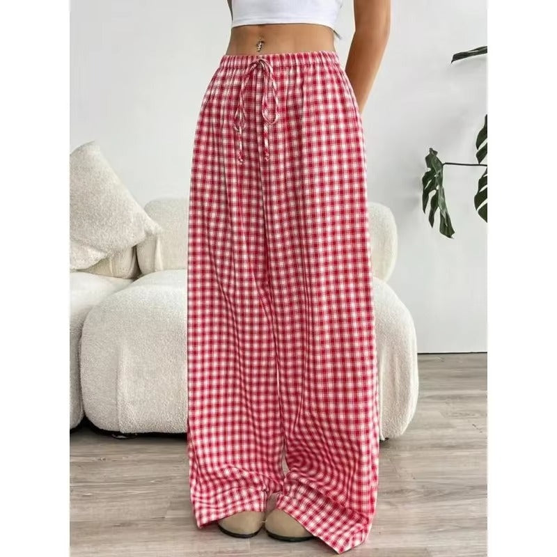Plus Size High-Rise Wide-Leg Pants for Women