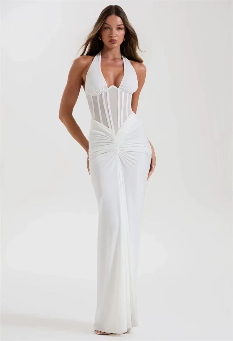 Halter Backless Sexy Maxi Dress