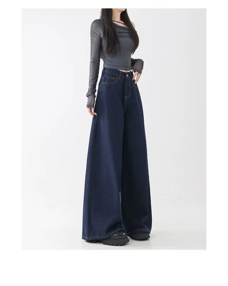 Women's High Waist Straight Leg Denim Jeans