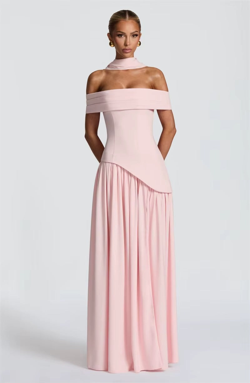 Off-shoulder Backless Sexy Maxi Dress