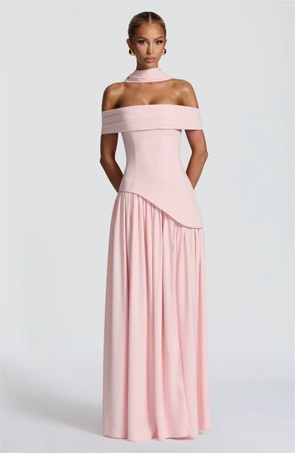 Off-shoulder Backless Sexy Maxi Dress