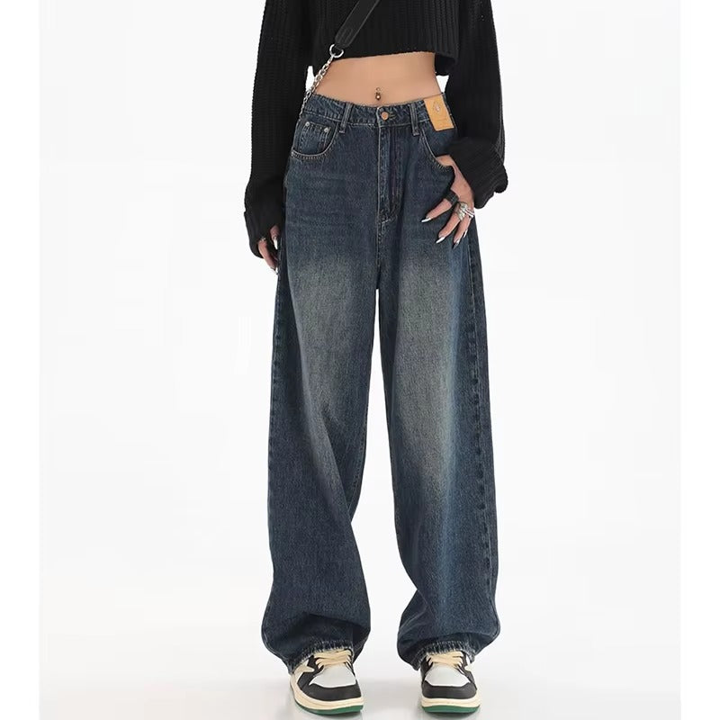 Casual High Waist Wide Leg Jeans