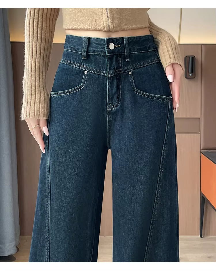 American High Street Wide Leg Jeans Outfit