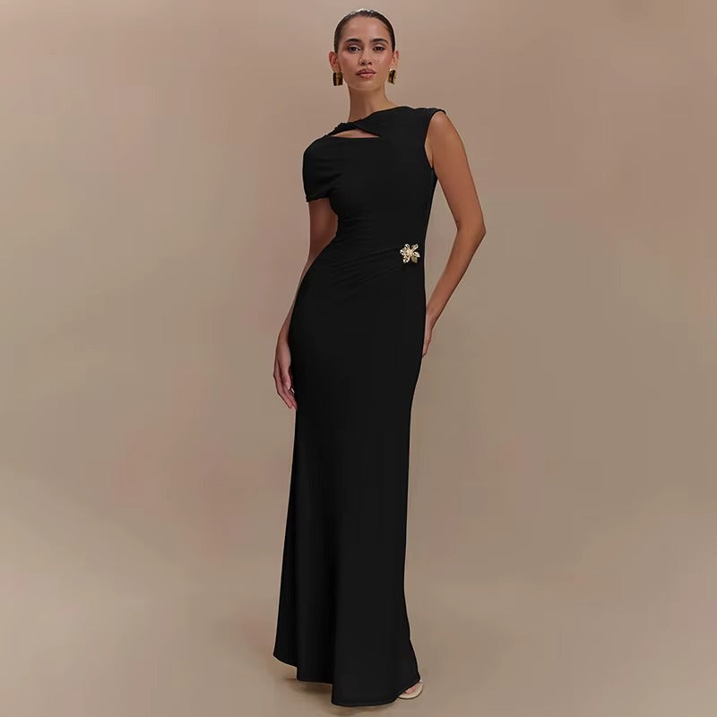 Lucy Hollow Out Backless Sexy Maxi Dress