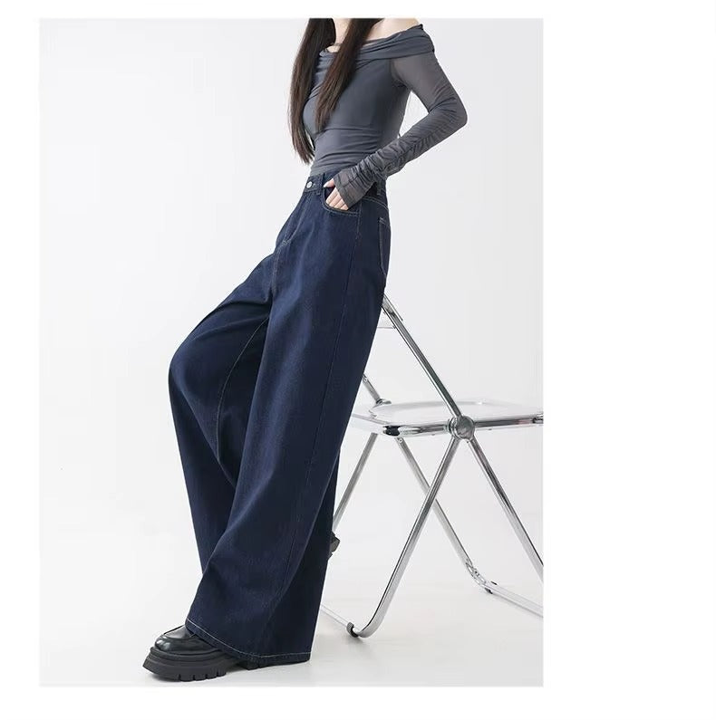 Women's High Waist Straight Leg Denim Jeans