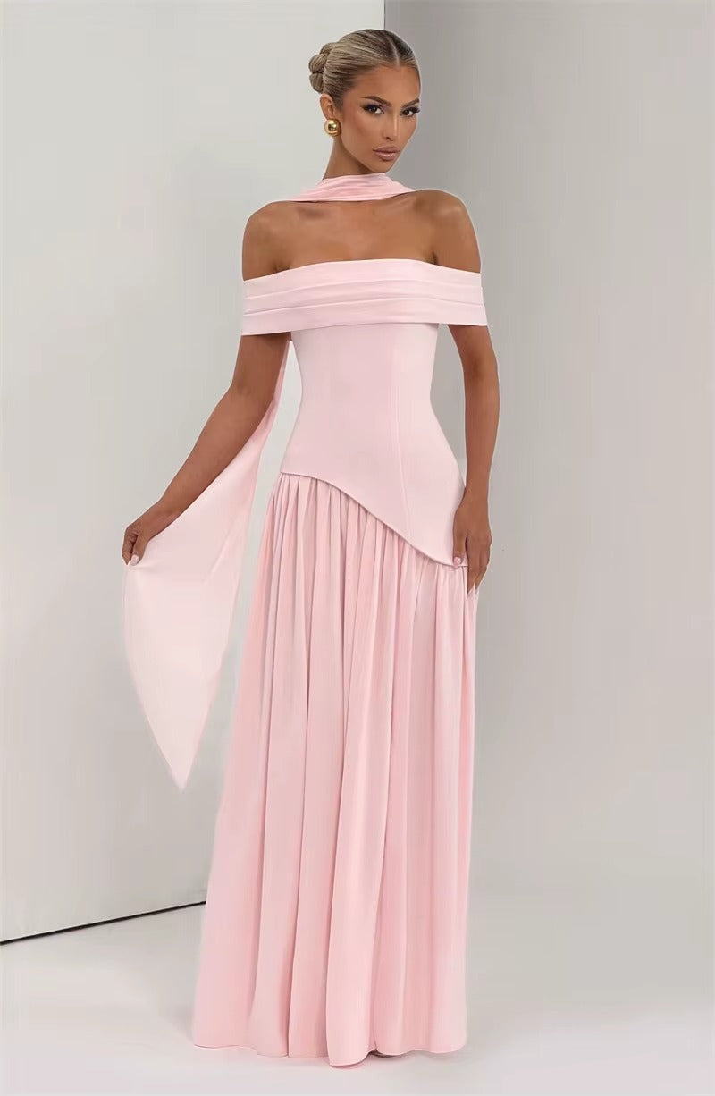 Off-shoulder Backless Sexy Maxi Dress