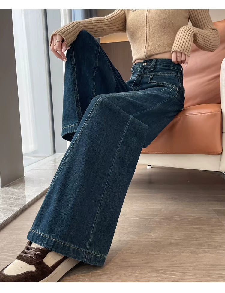 American High Street Wide Leg Jeans Outfit