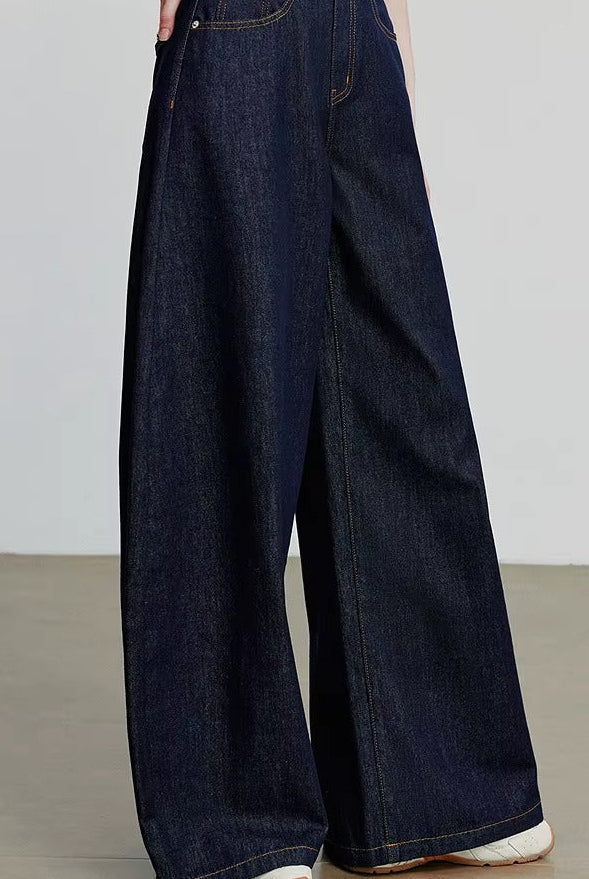 Loose Curved Banana Pants for Autumn Outfits