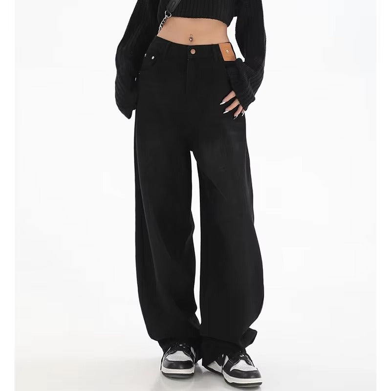 Casual High Waist Wide Leg Jeans
