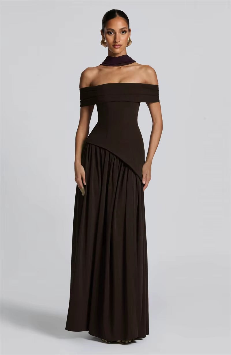 Off-shoulder Backless Sexy Maxi Dress