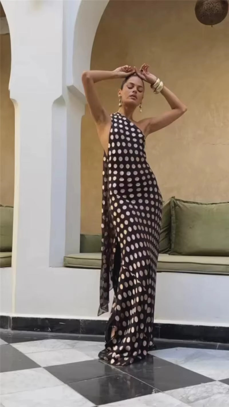 Affordable Plaid Maxi Dress for Elegant Evening & Club Style | US & Worldwide Shipping