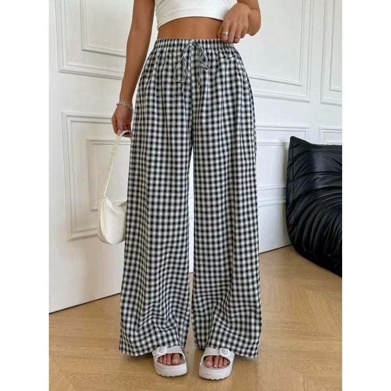 Plus Size High-Rise Wide-Leg Pants for Women