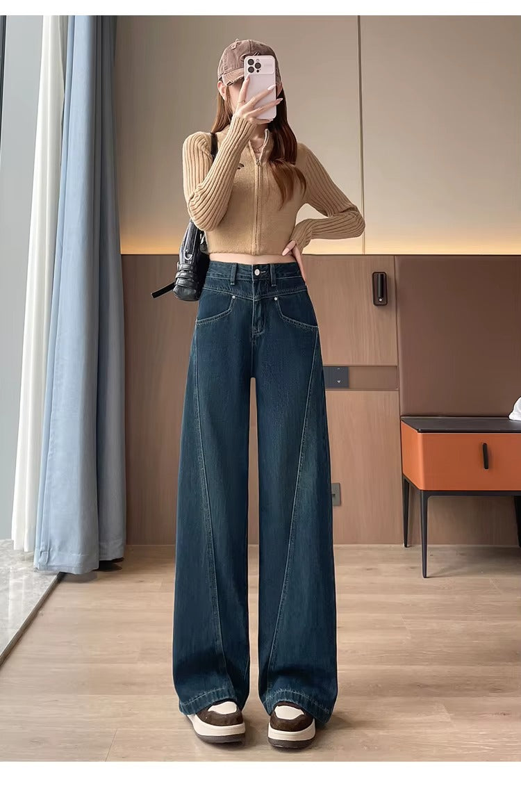 American High Street Wide Leg Jeans Outfit