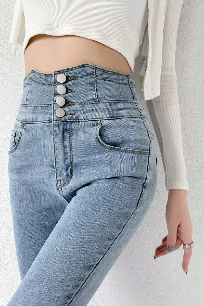 Y2K High Waist Skinny Jeans