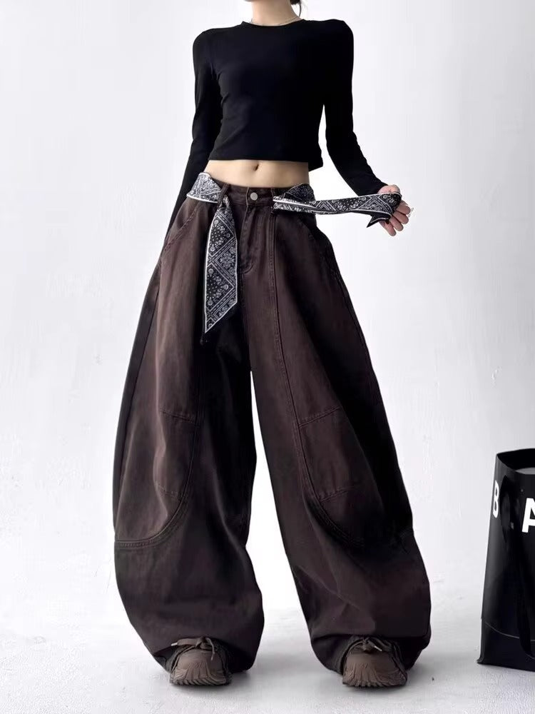 American Street Fashion Wide Leg Jeans